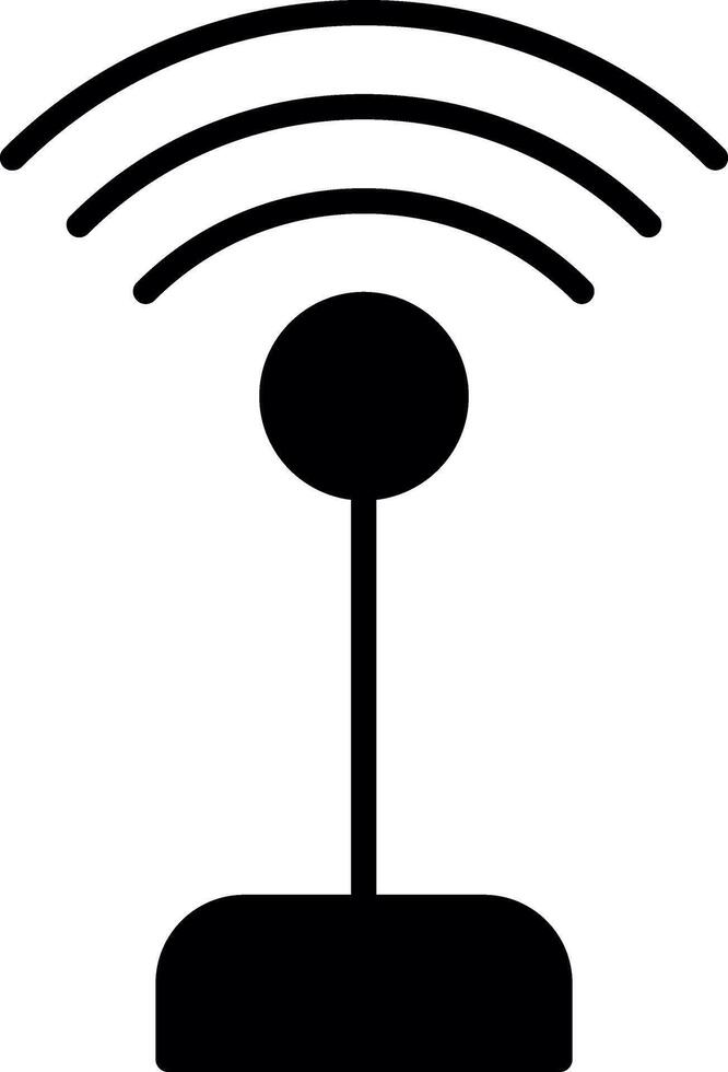 Public WiFi Access Zone Glyph vector