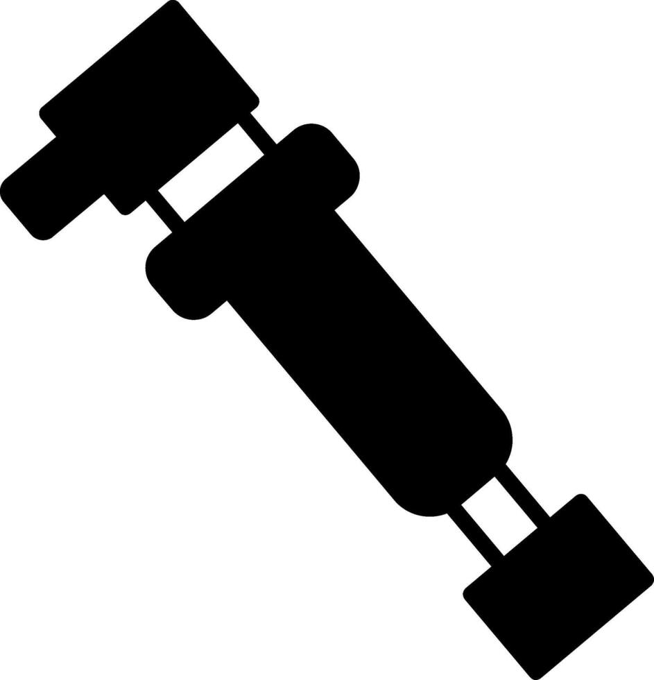 High Voltage Ignition Coil Glyph vector