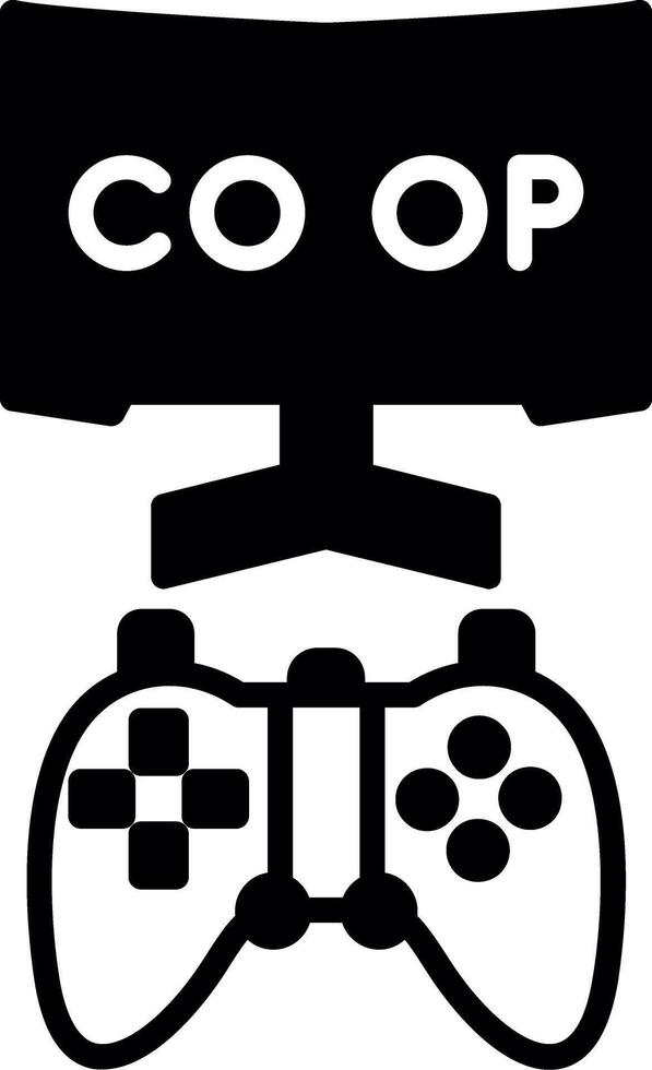 Cooperative Co op Mode Glyph vector