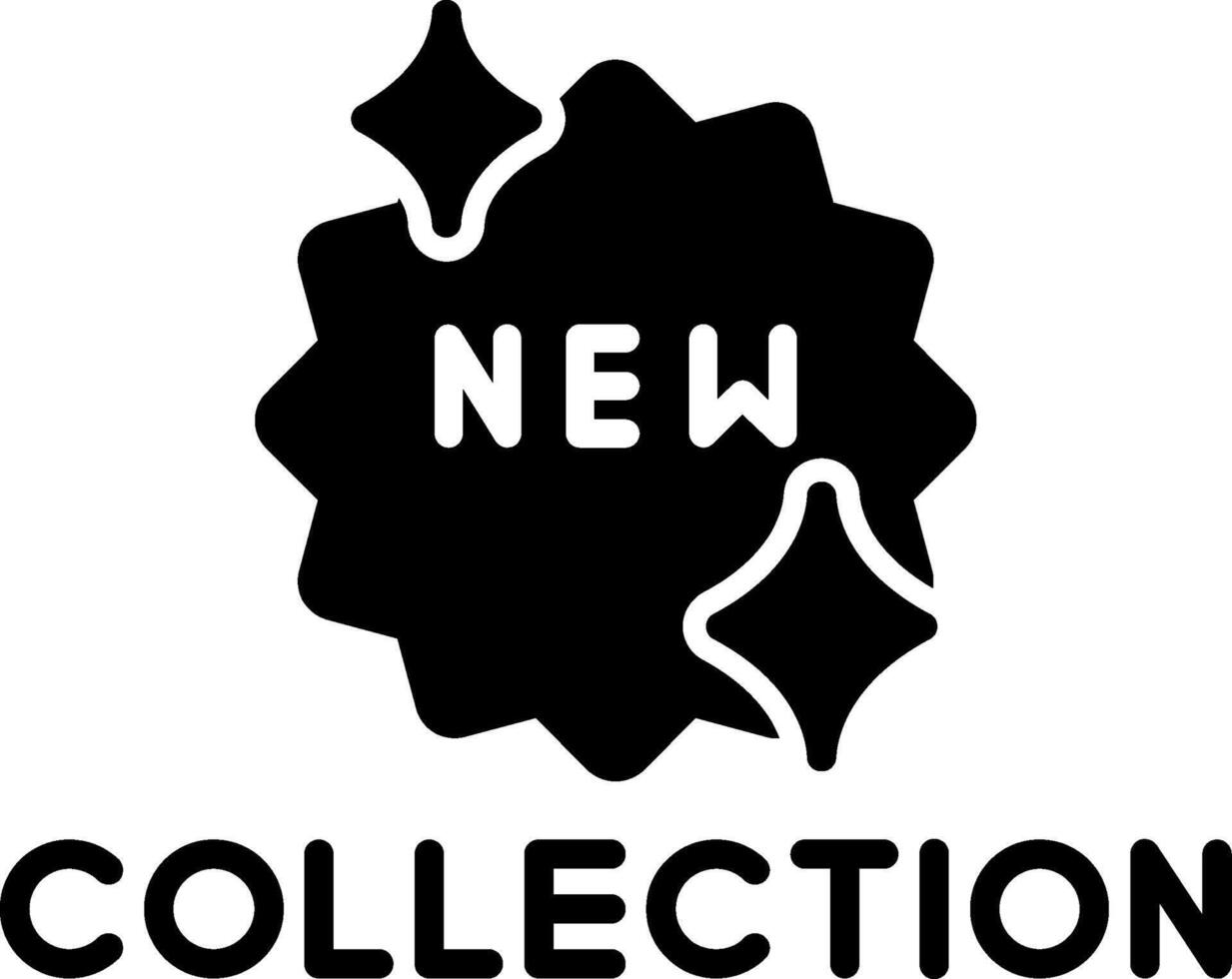 New Fashion Collection Alert Glyph vector