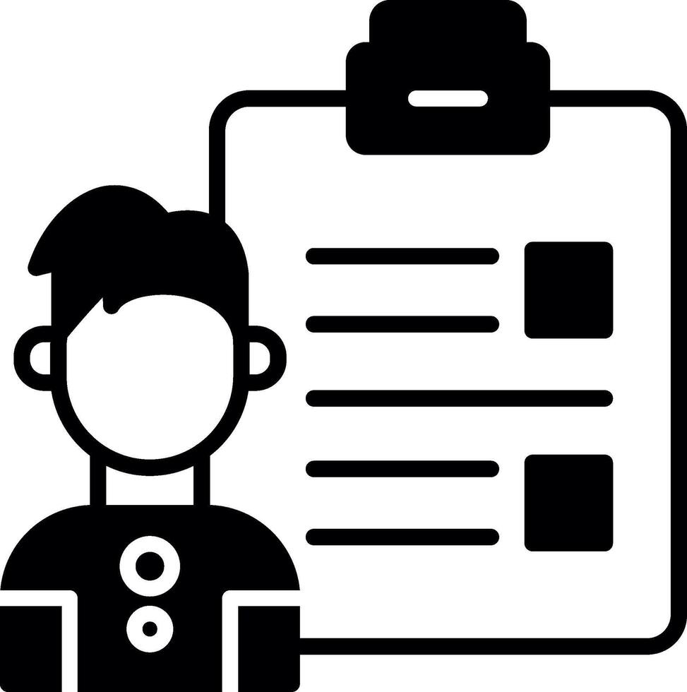 Client Shared Project Brief Glyph vector