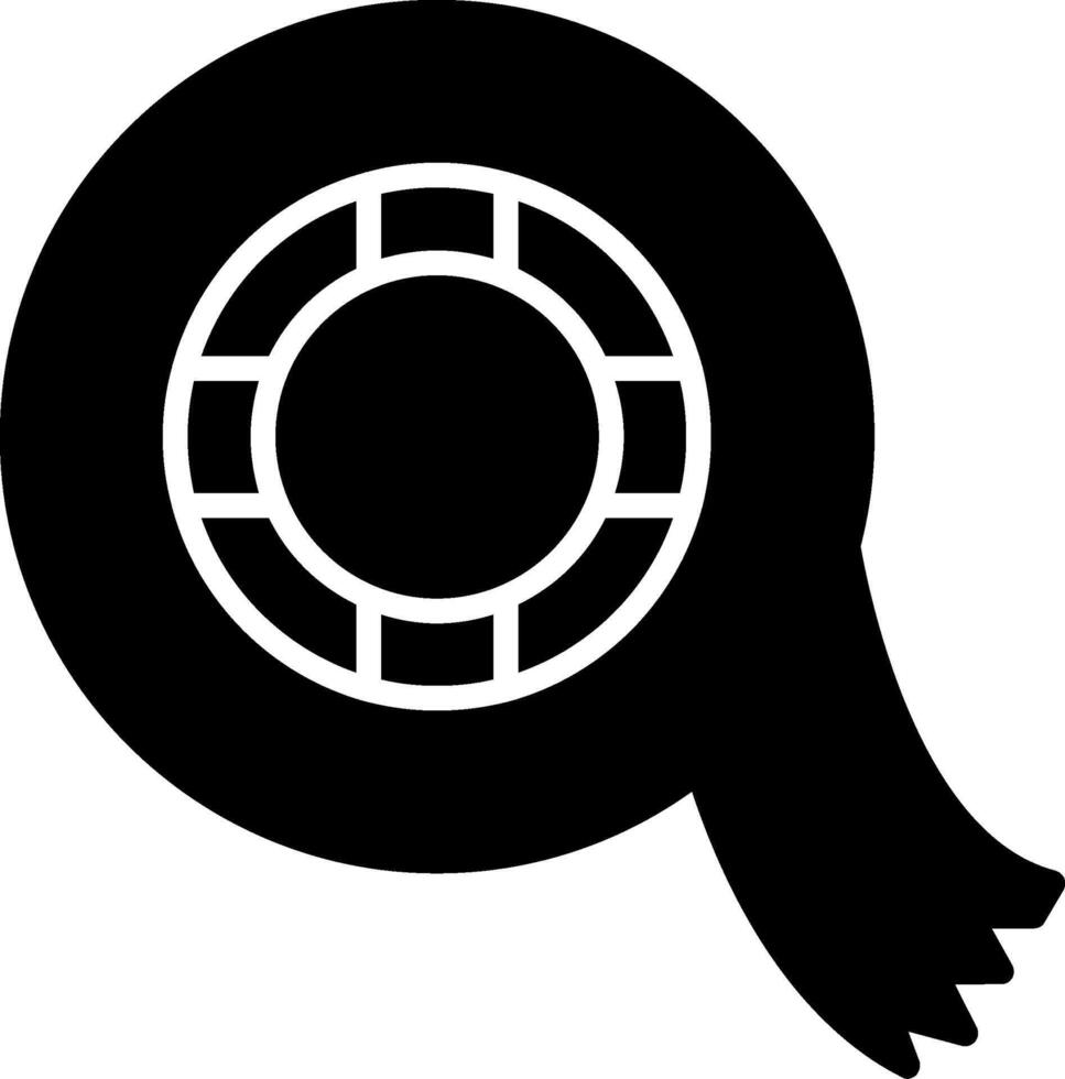 Insulated Electrical Tape Glyph vector