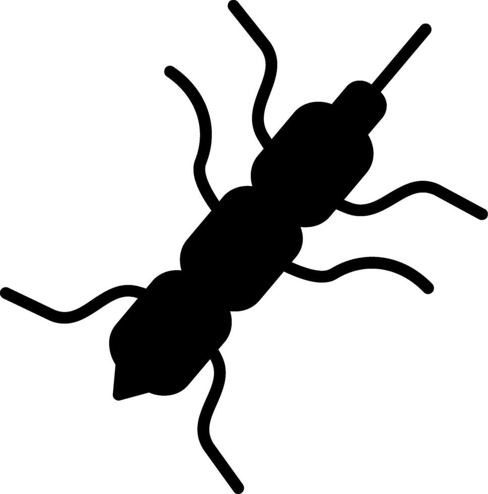 Listeria monocytogenes Contaminated Food Pathogen Glyph vector