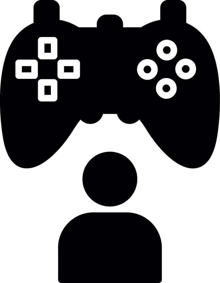 Immersive Multiplayer Mode Glyph vector