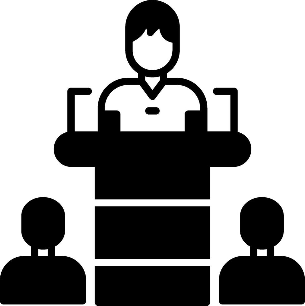 Breakout Discussion Room Feature Glyph vector