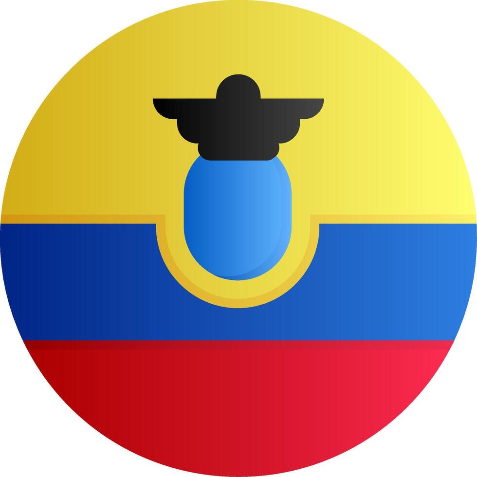Flag of Ecuador Gradient vector