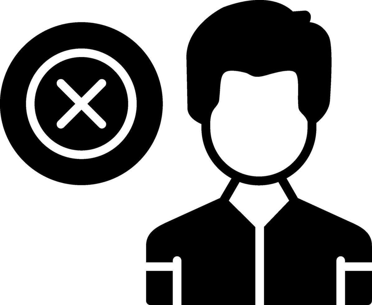 Process or Equipment Failure Glyph vector