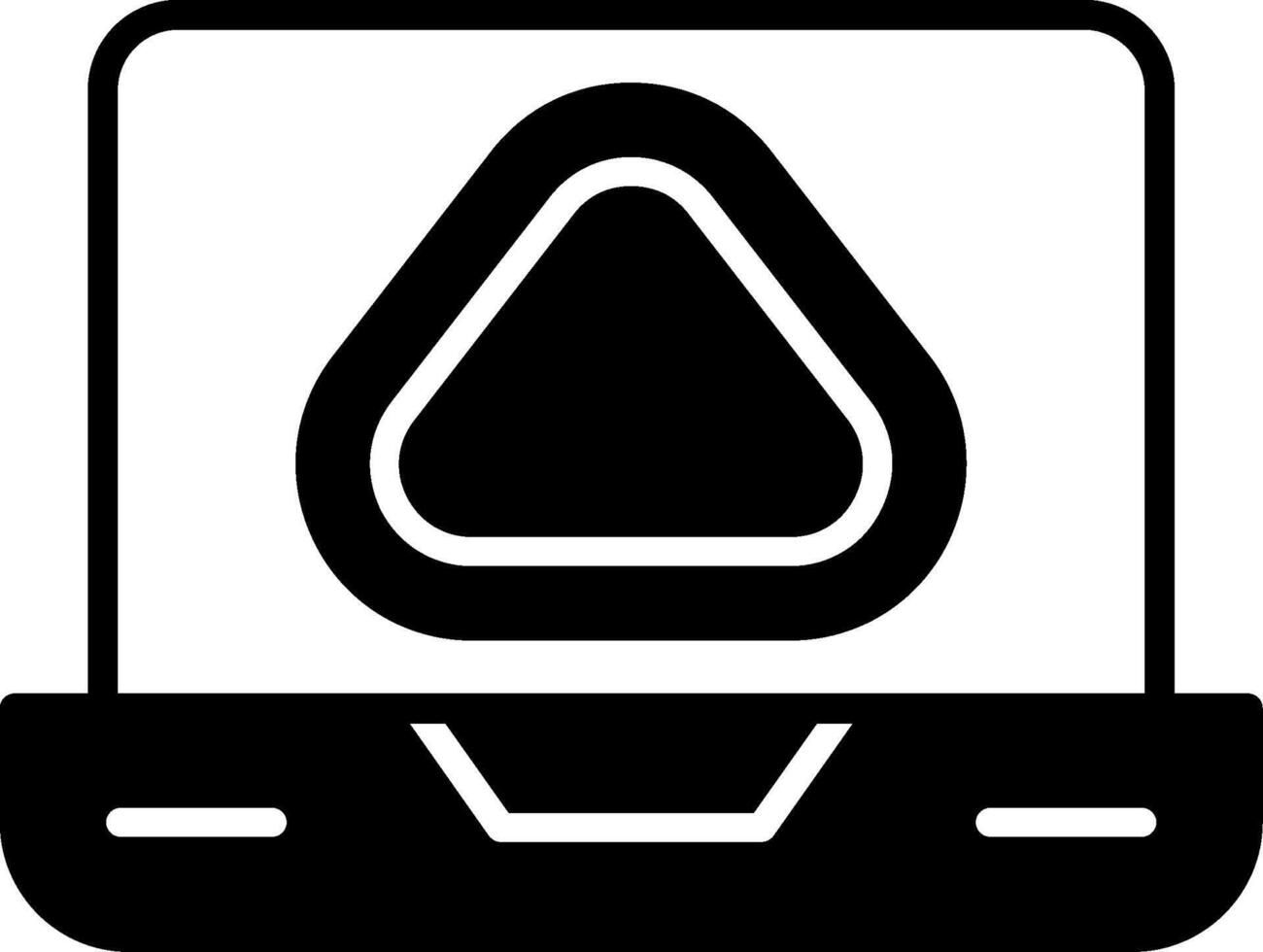 Vercel Frontend Hosting Icon Glyph vector