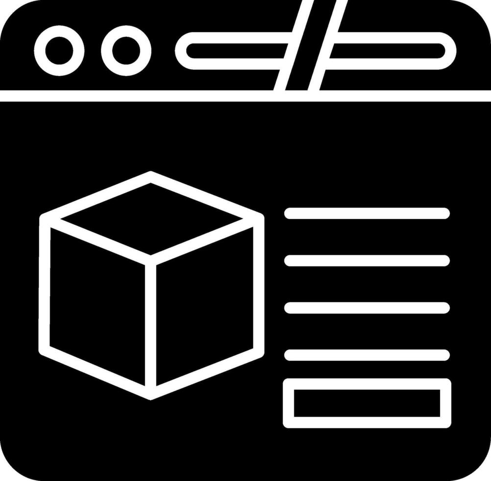 CAD Software Interface Glyph vector