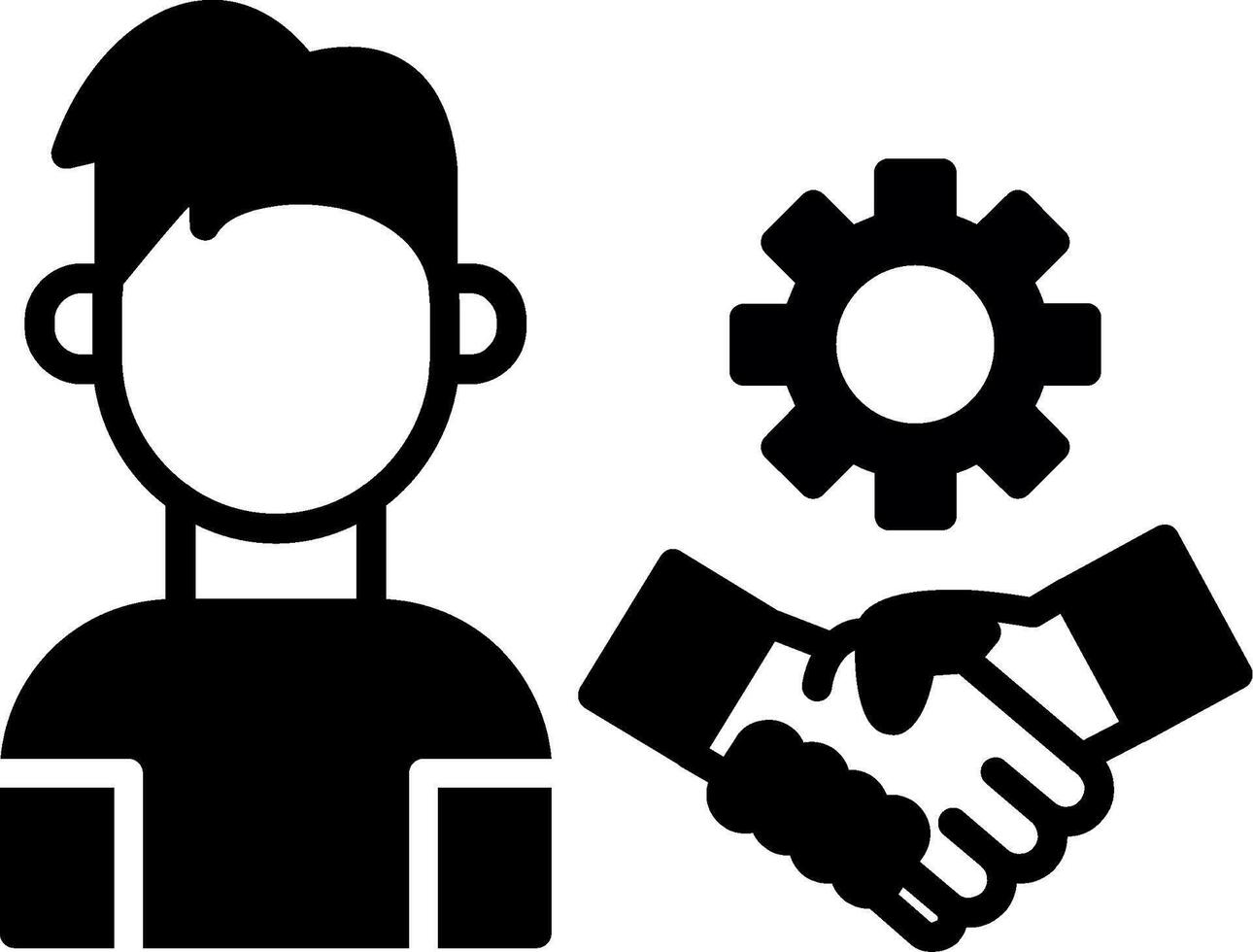 Online Team Collaboration Tool Glyph vector