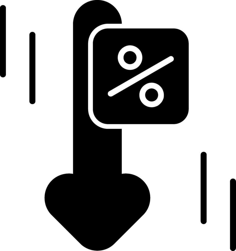 Interest Only Loan Agreement Glyph vector