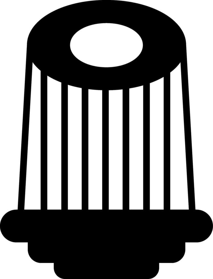 Engine Air Filter Glyph vector