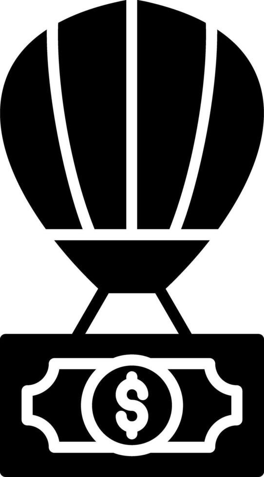 Balloon Loan Final Payment Glyph vector
