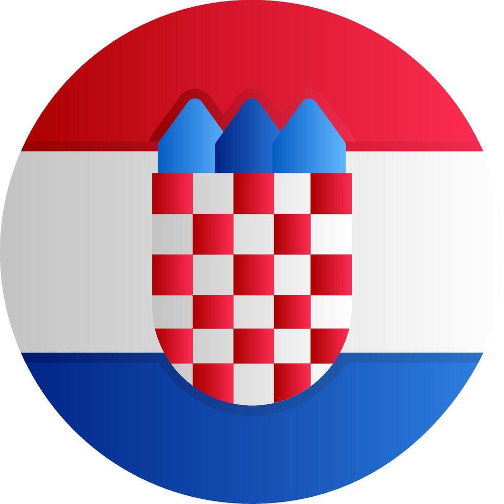 Flag of Croatia Gradient vector