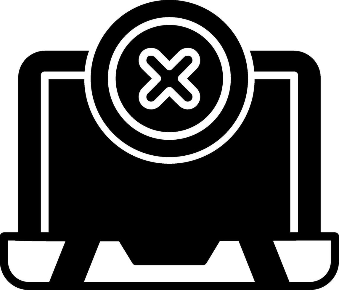 Device Not Ready Notification Glyph vector