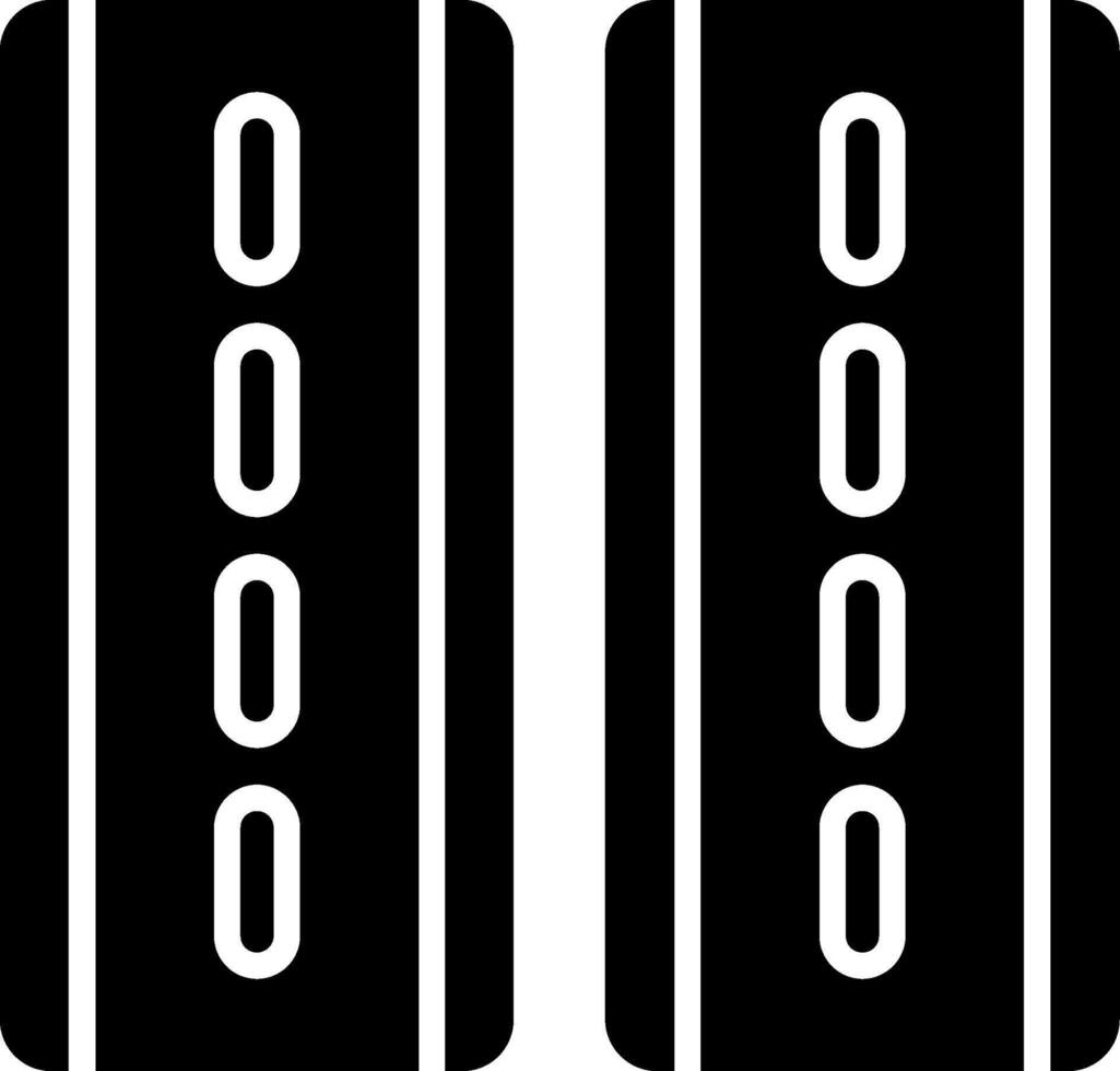 Fast Highway Driving Icon Glyph vector