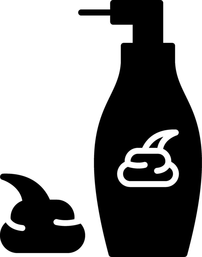 Gel Based Shaving Lubricant Glyph vector