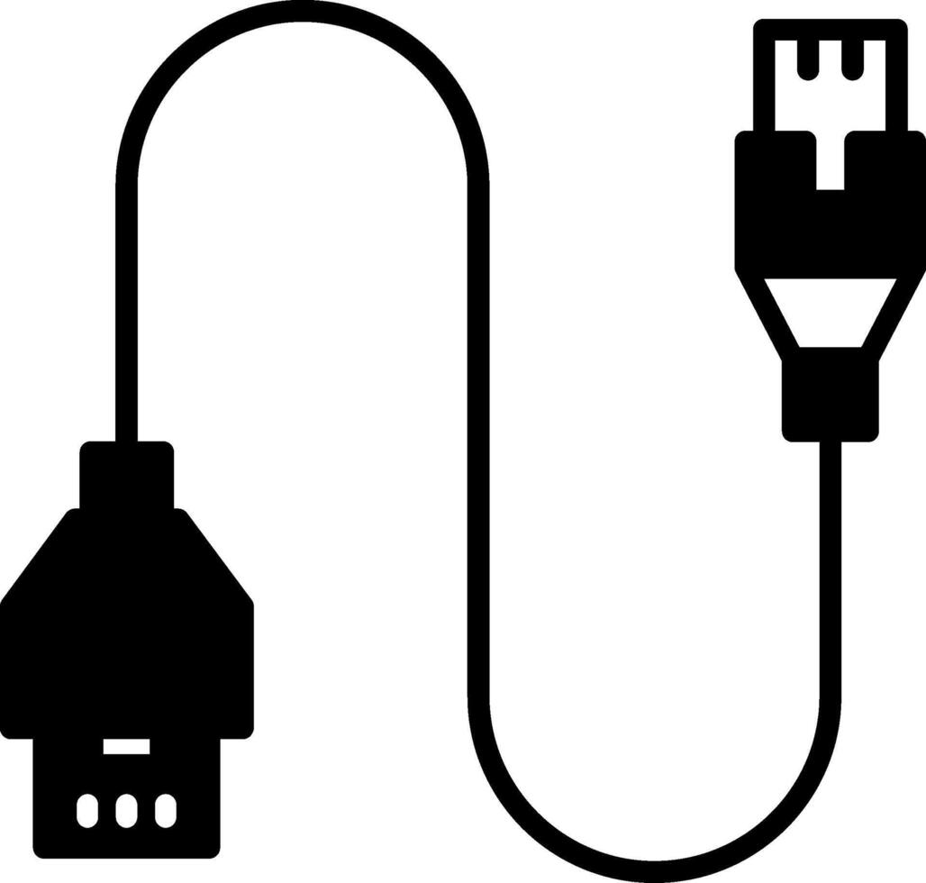 Under Desk Cable Organizer Glyph vector