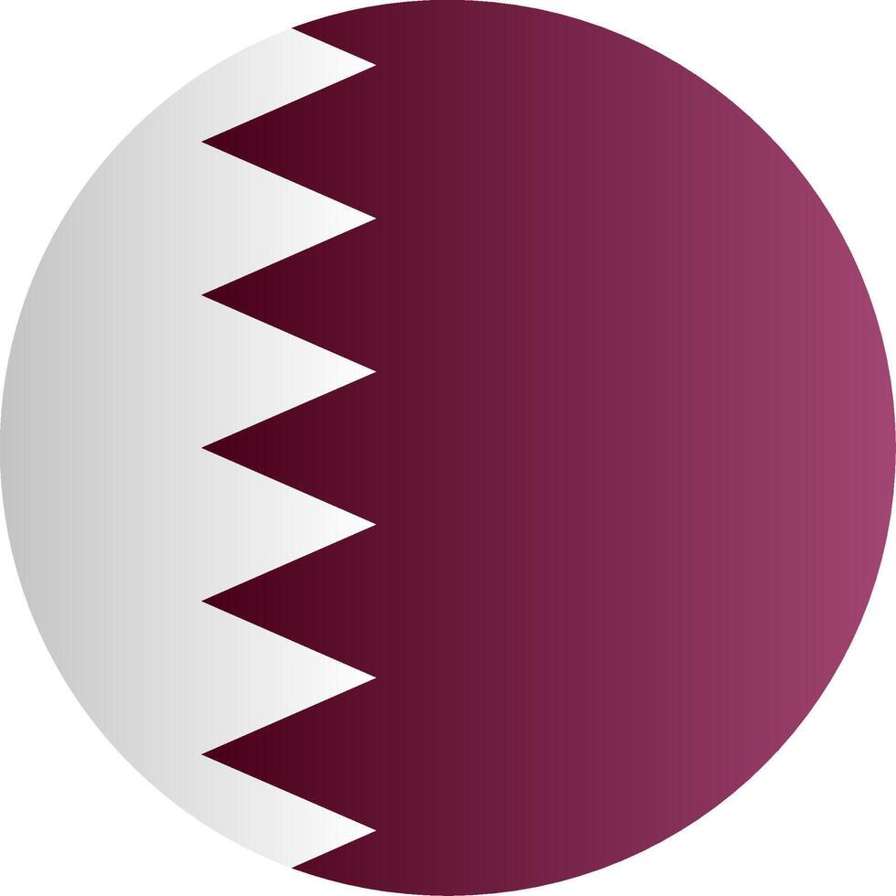 Flag of Qatar GlypGradienth vector