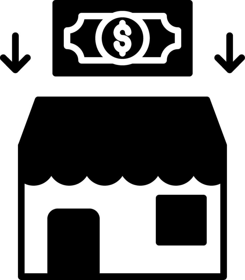 SBA Small Business Loan Icon Glyph vector