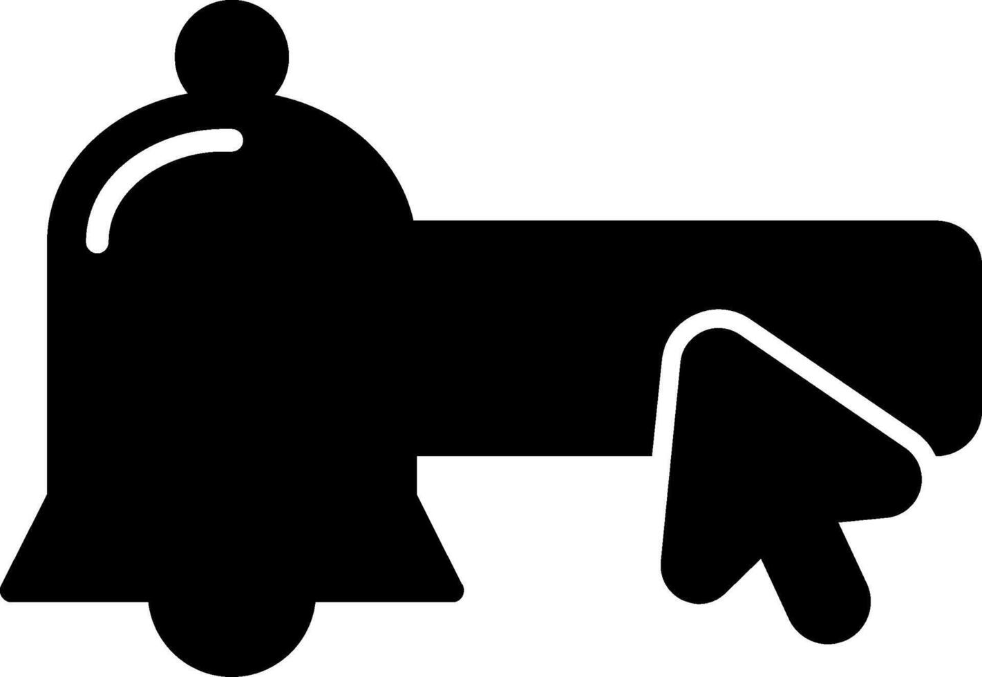 Subscribe to Newsletter Glyph vector