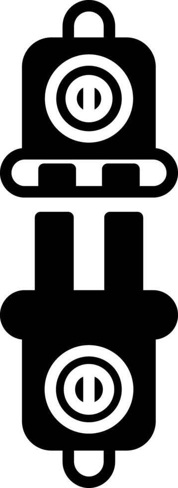 Wall Electrical Outlet Glyph vector