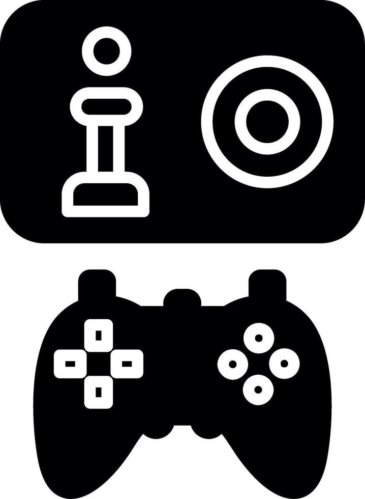 Customizable Game Avatar Glyph vector