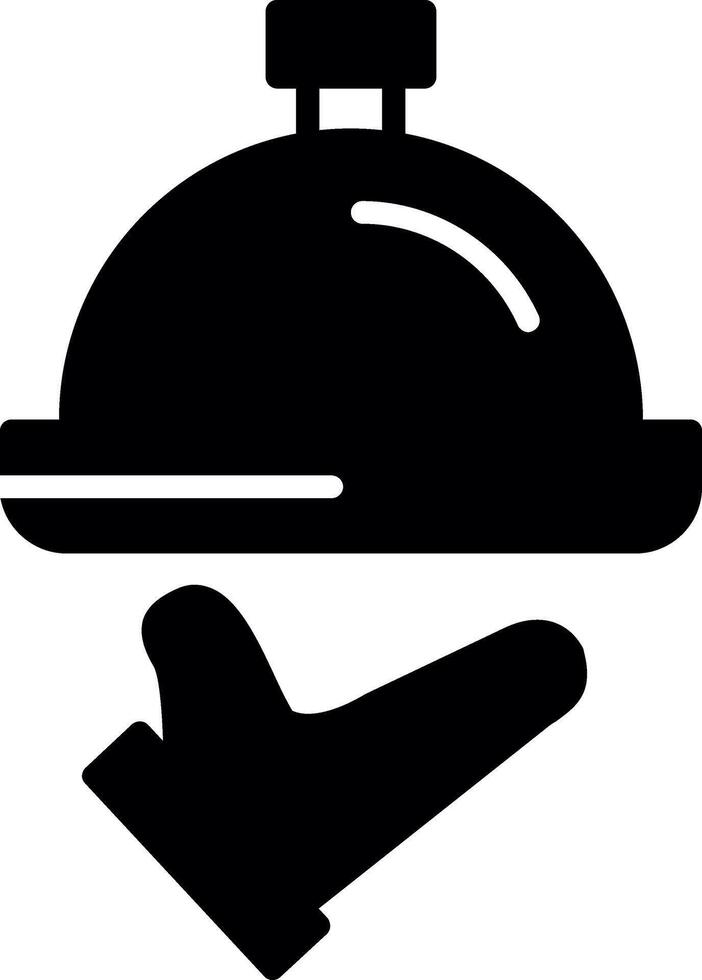 Onboard Food Meal Service Glyph vector