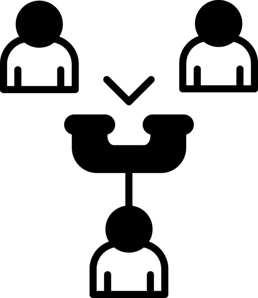 Conference Room Phone Glyph vector