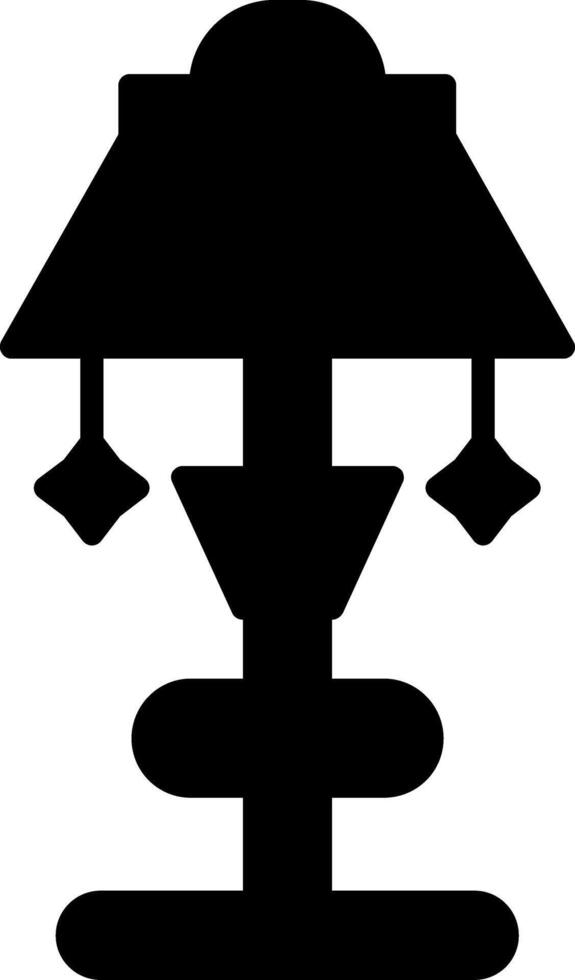 LED Adjustable Desk Lamp Glyph vector