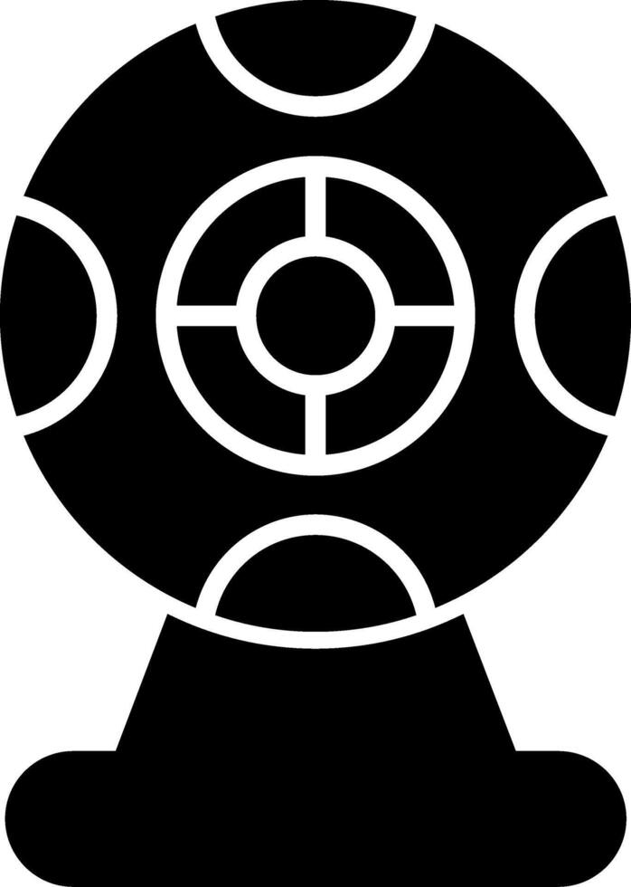 HD Webcam Glyph vector