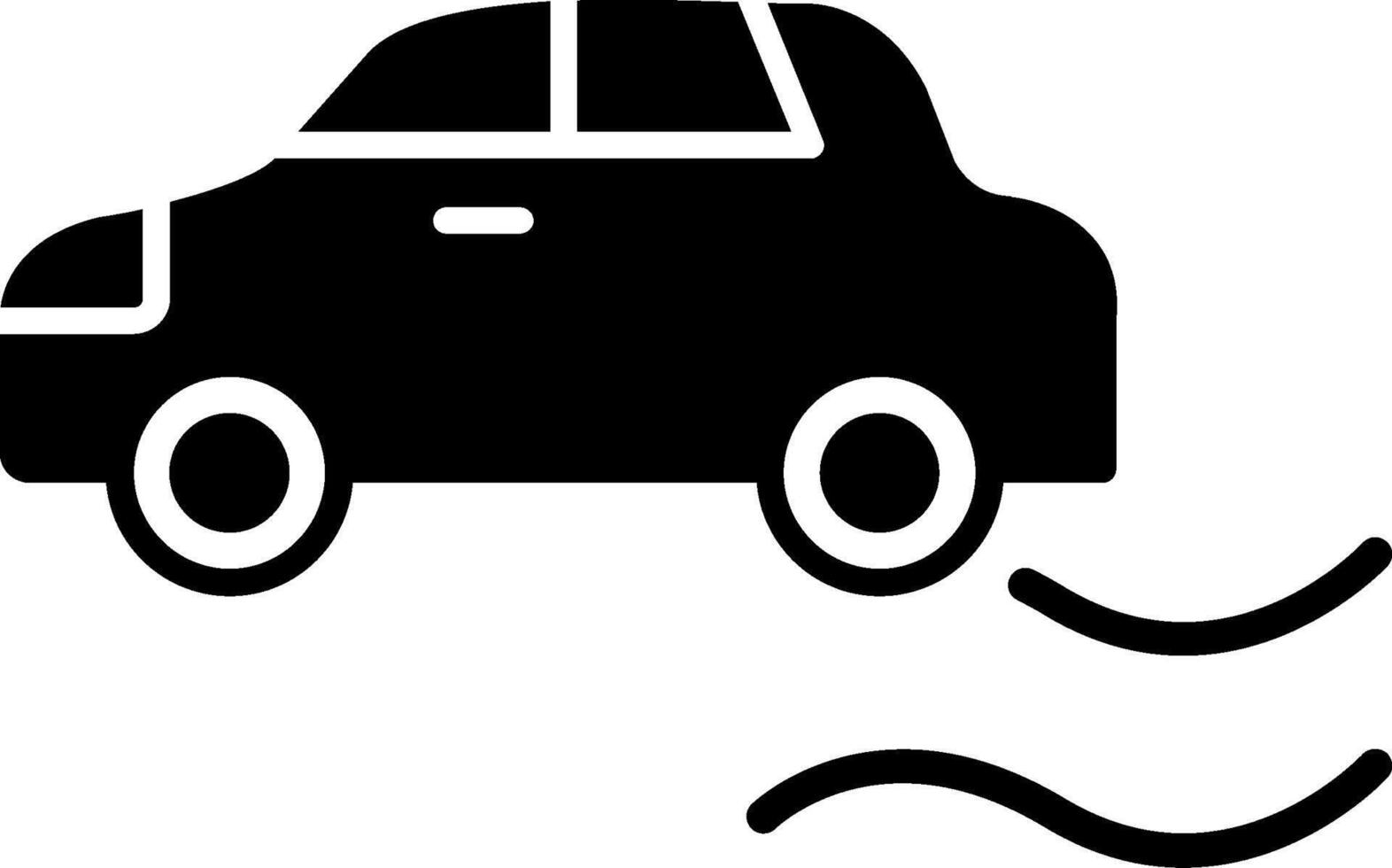 Skid Control Situation Glyph vector