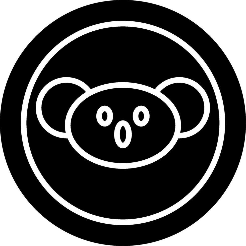 General Wildlife Crossing Sign Glyph vector