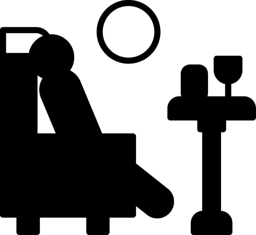 Comfortable Business Class Seating Glyph vector