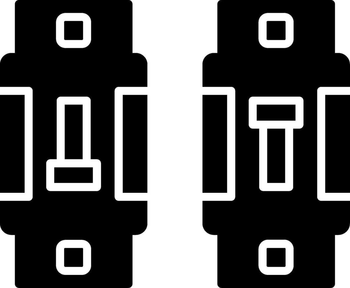 Resettable Circuit Breaker Glyph vector