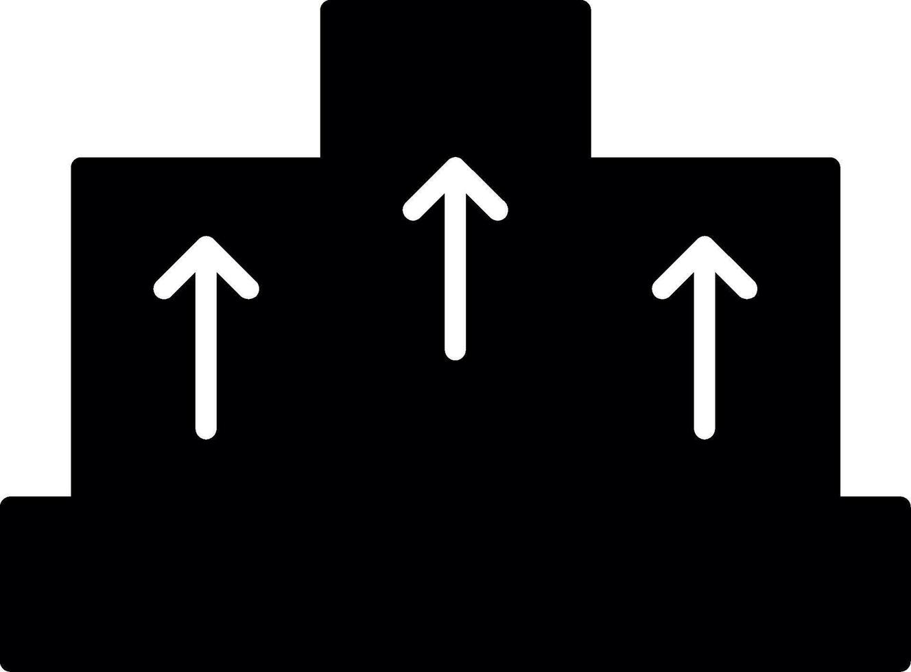 Epic Boss Fight Challenge Glyph vector
