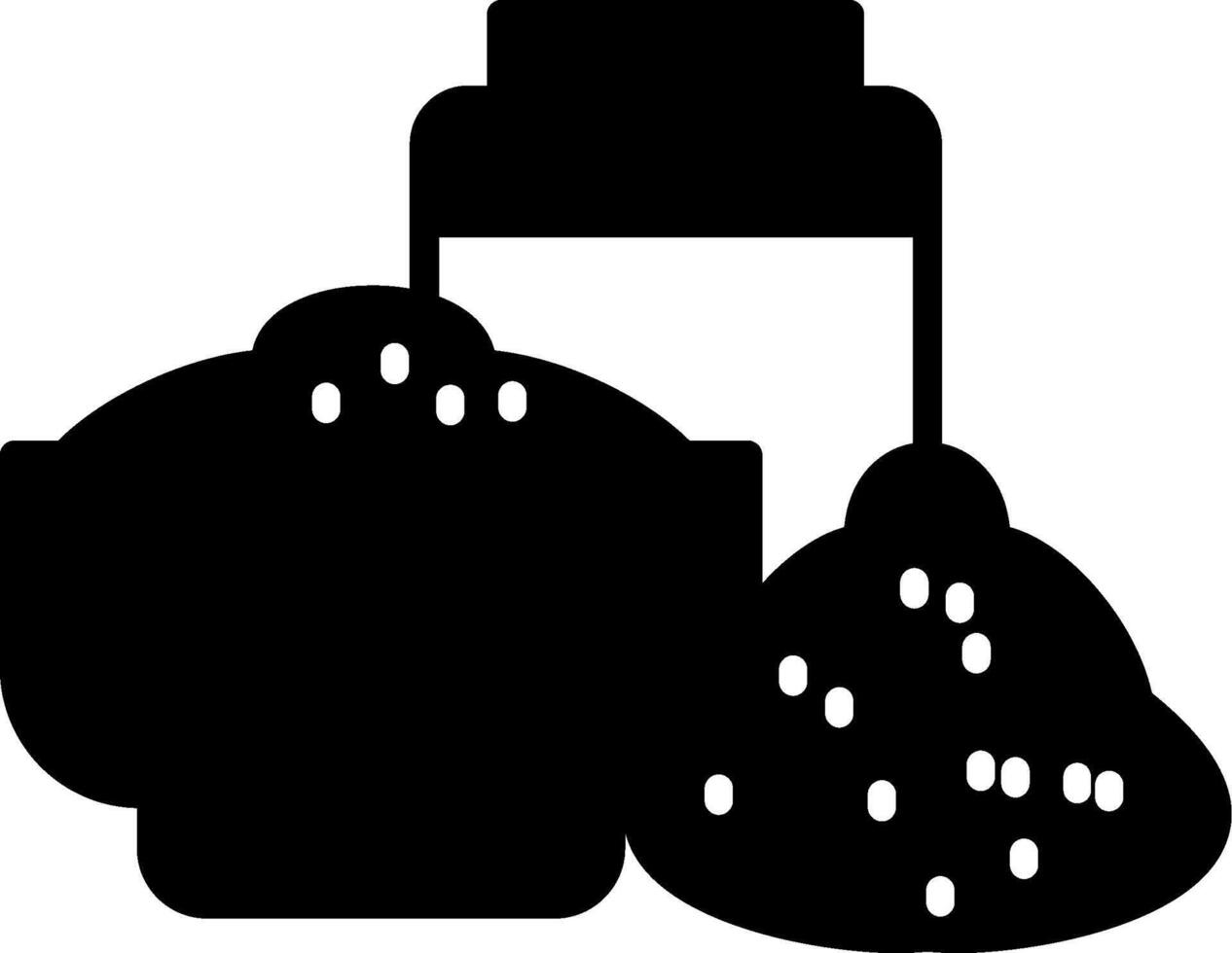 Aromatherapy Relaxing Bath Oil Glyph vector