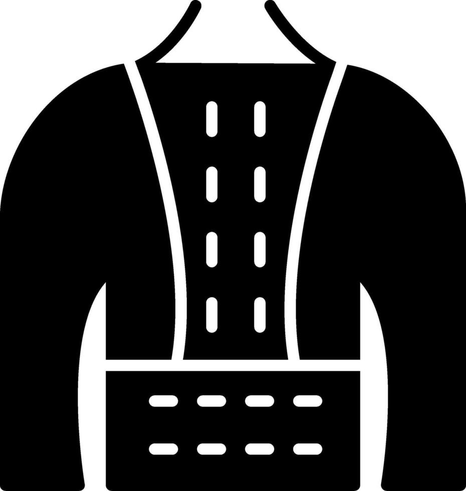 Lumbar Mesh Back Support Glyph vector