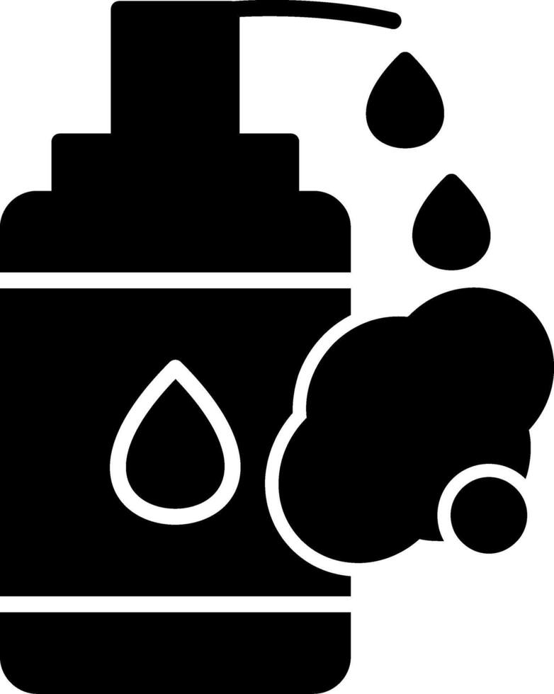 Mineral Rich Bath Salts Soak Glyph vector