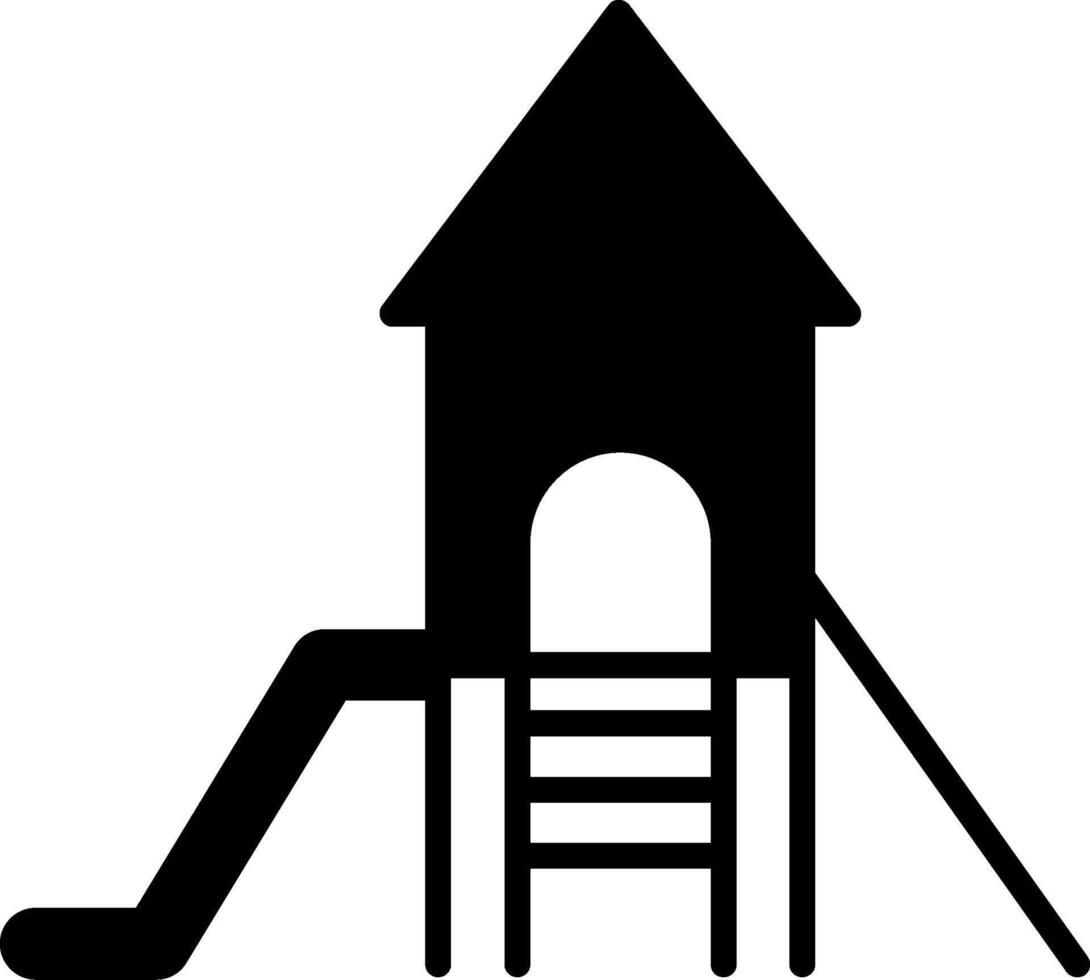 Outdoor Playground Area Glyph vector