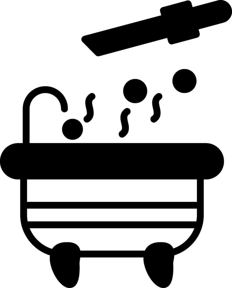 Fizzy Moisturizing Bath Bomb Glyph vector