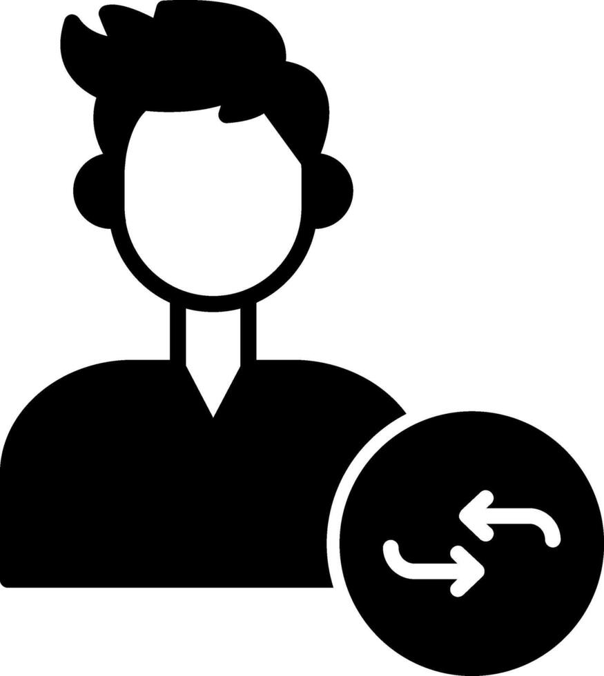 Retweet Twitter Post Glyph vector