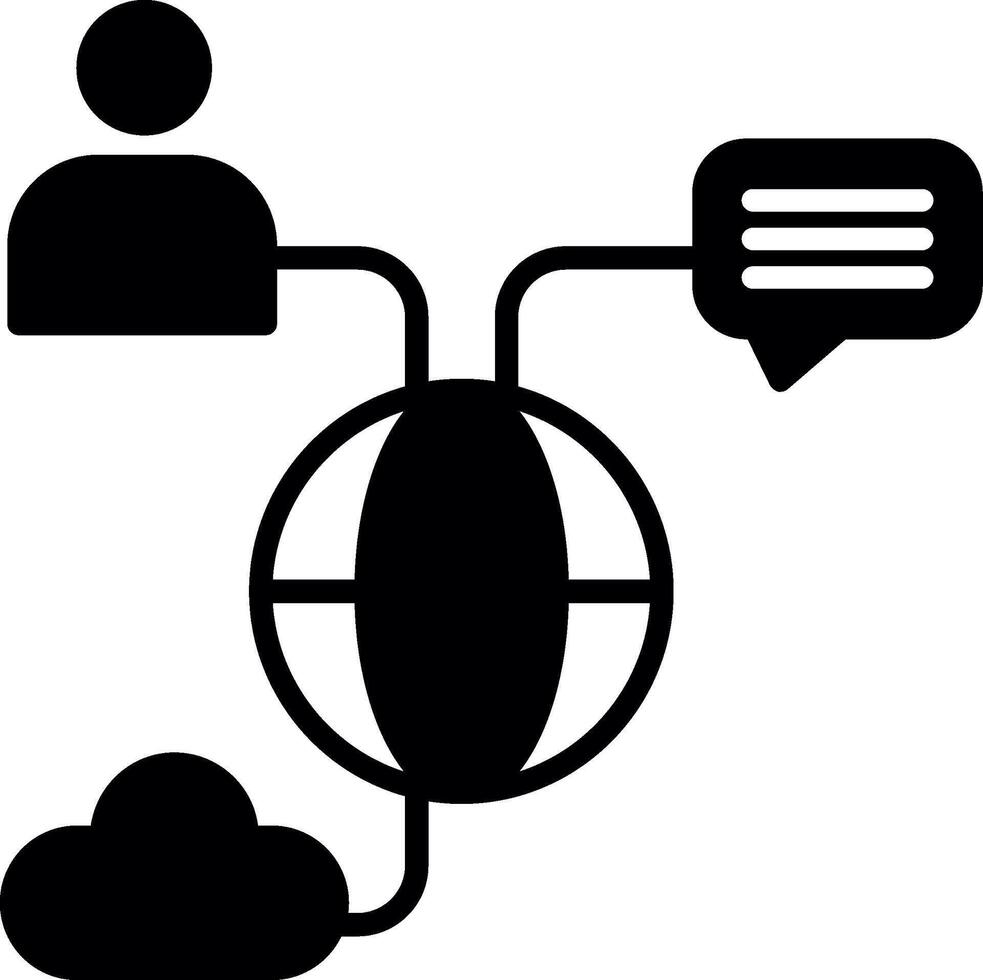 Internal Communication System Unit Glyph vector