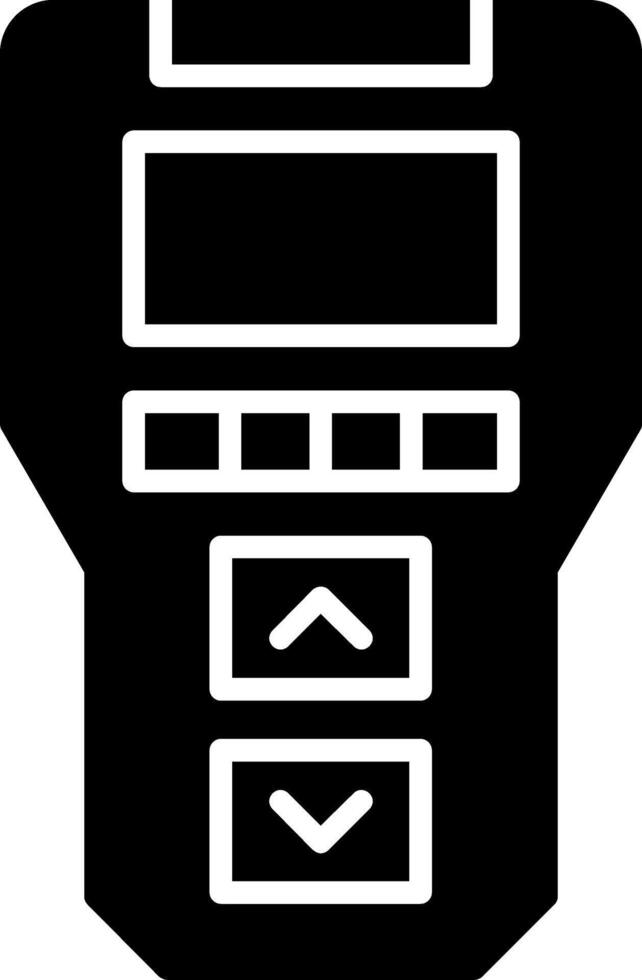 Handheld OBD II Scanner Glyph vector
