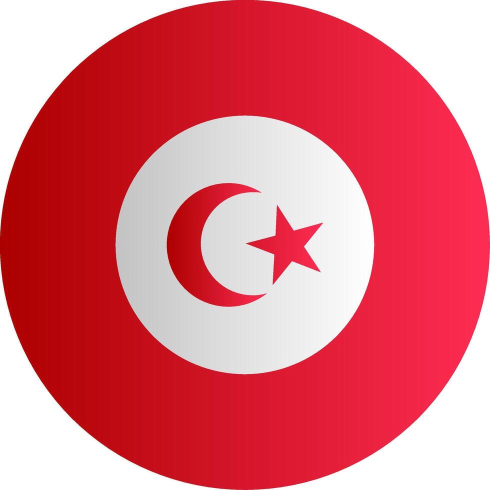 Flag of Tunisia Gradient vector