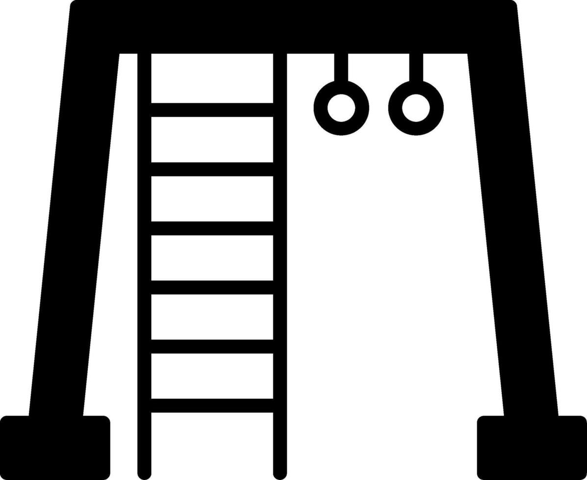 Metal Jungle Gym Glyph vector