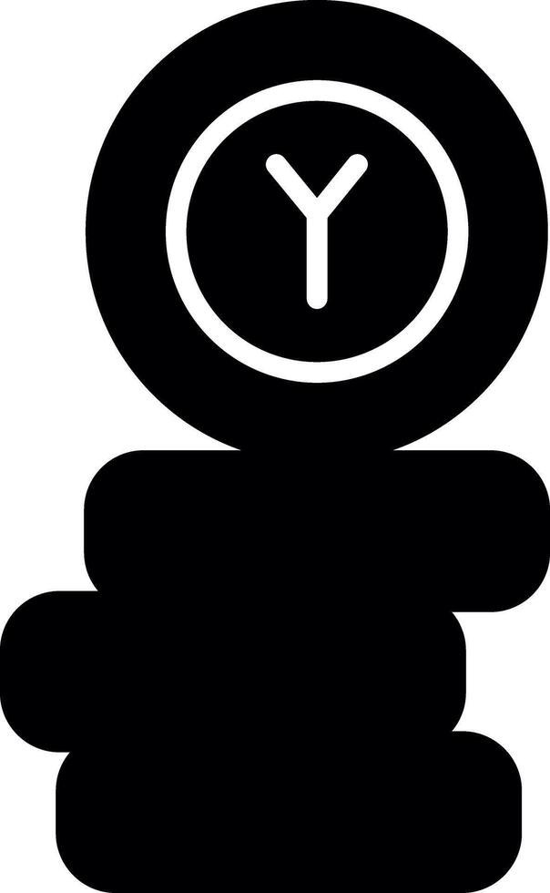 Classic Subway Fare Tokens Glyph vector