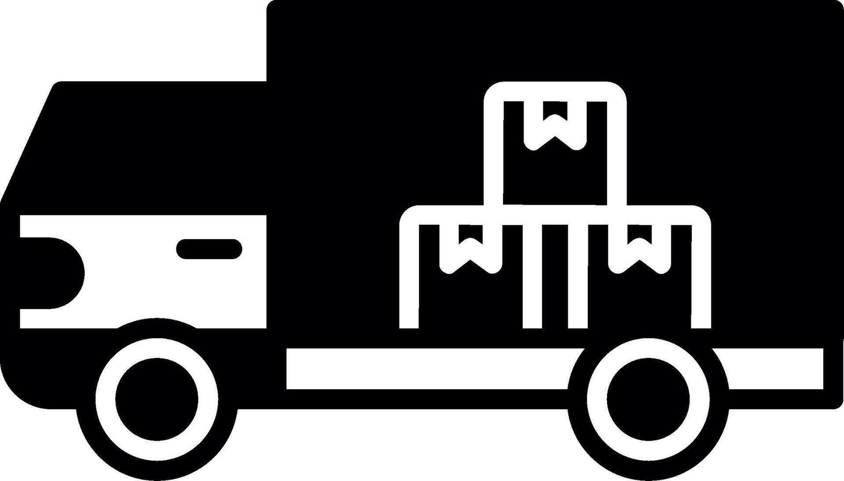 Secured Cargo Hold Compartment Glyph vector