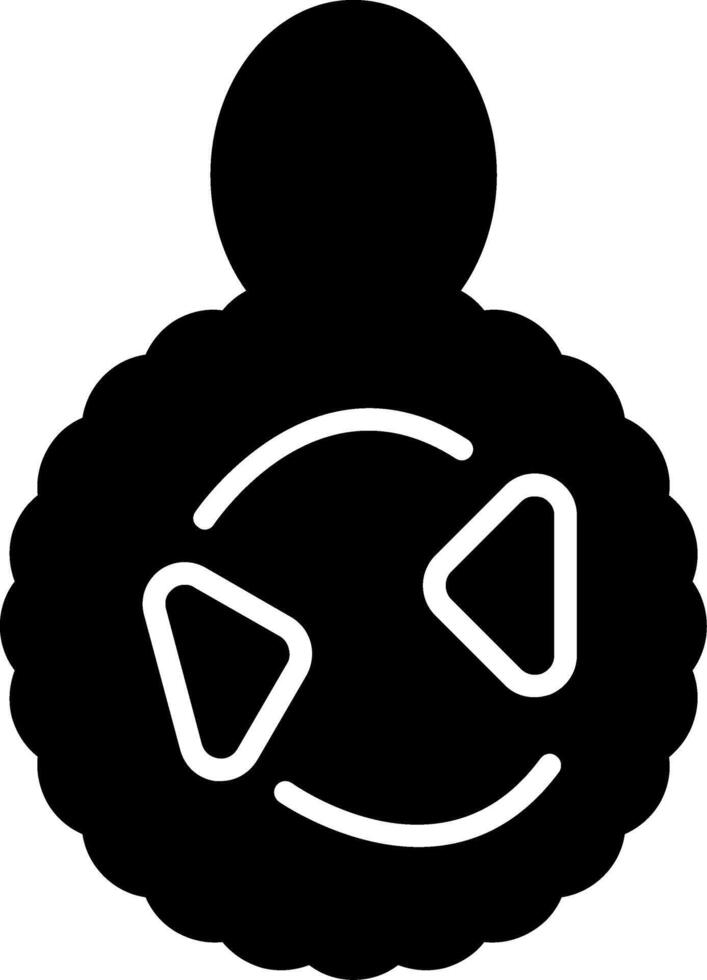 Soft Mesh Body Loofah Glyph vector