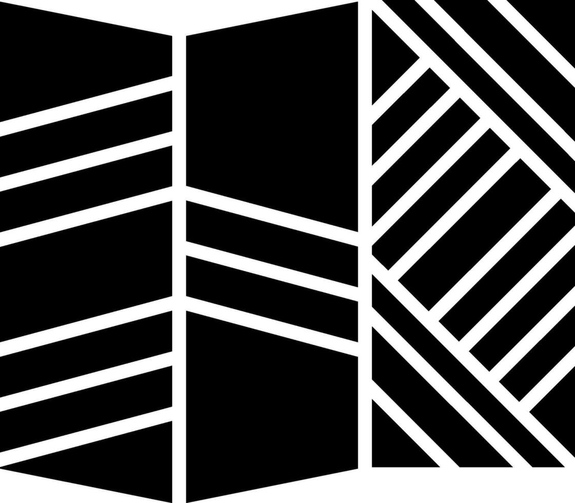 Folding Privacy Room Divider Glyph vector